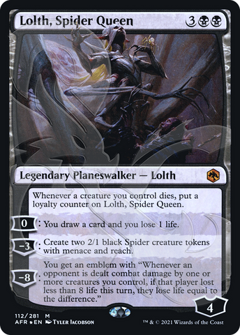 Lolth, Spider Queen (Ampersand Promo) [Dungeons & Dragons: Adventures in the Forgotten Realms Promos] - The Mythic Store | 24h Order Processing