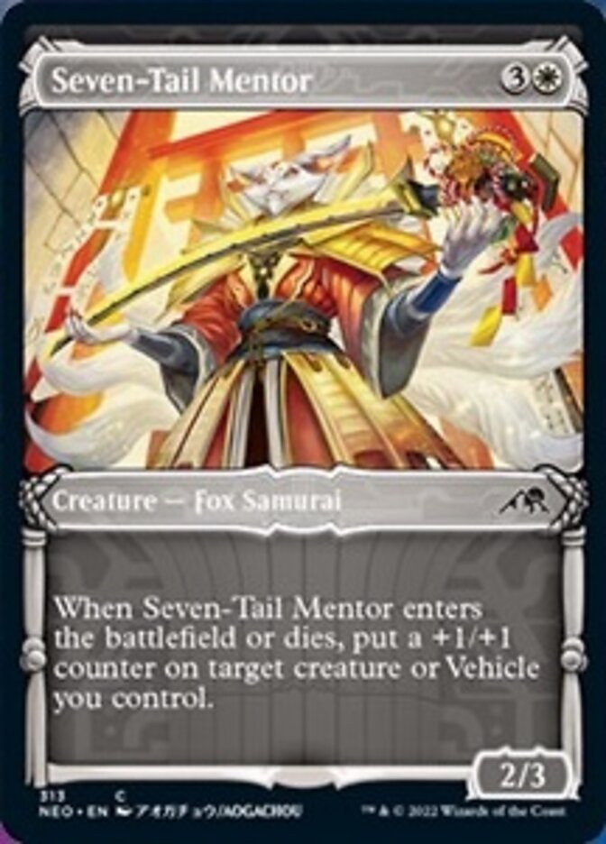 Seven-Tail Mentor (Showcase Samurai) [Kamigawa: Neon Dynasty] - The Mythic Store | 24h Order Processing