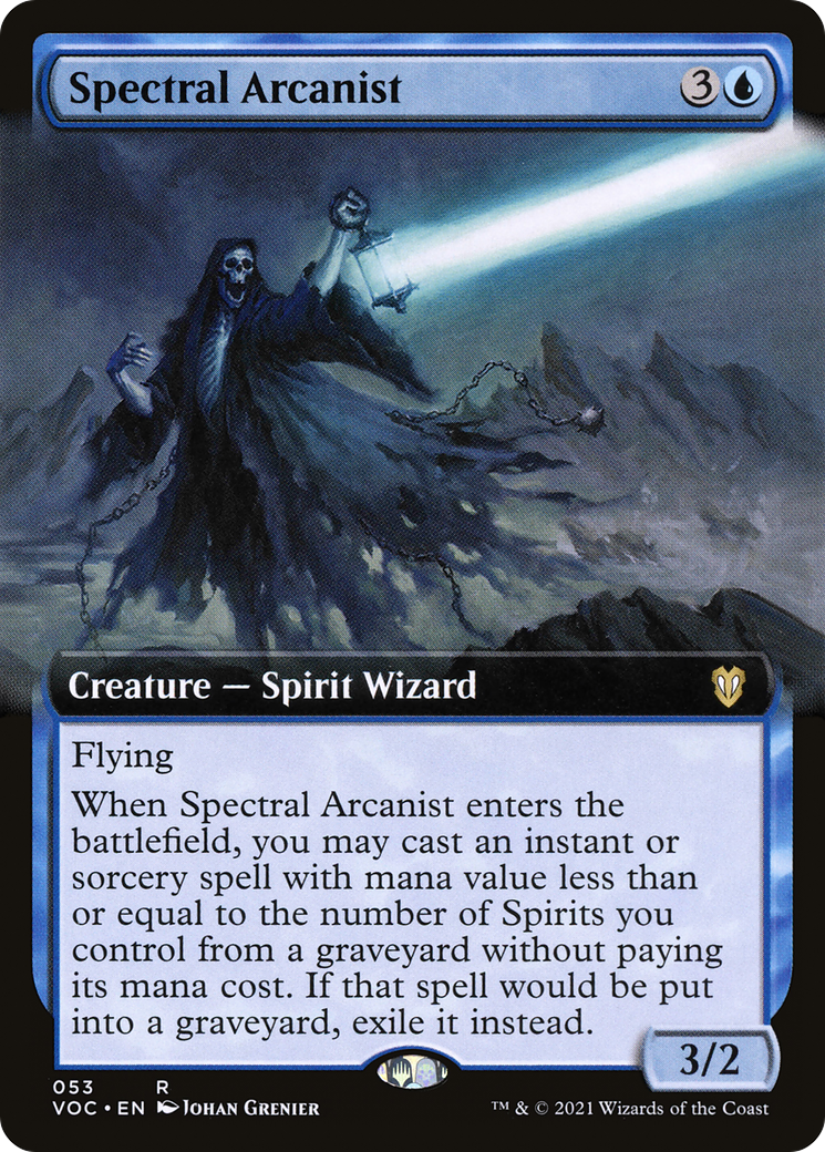 Spectral Arcanist (Extended Art) [Innistrad: Crimson Vow Commander] - The Mythic Store | 24h Order Processing
