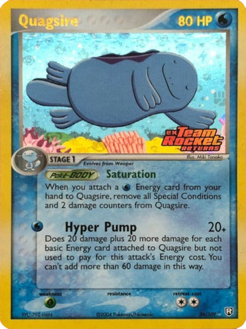 Quagsire (26/109) (Stamped) [EX: Team Rocket Returns] - The Mythic Store | 24h Order Processing