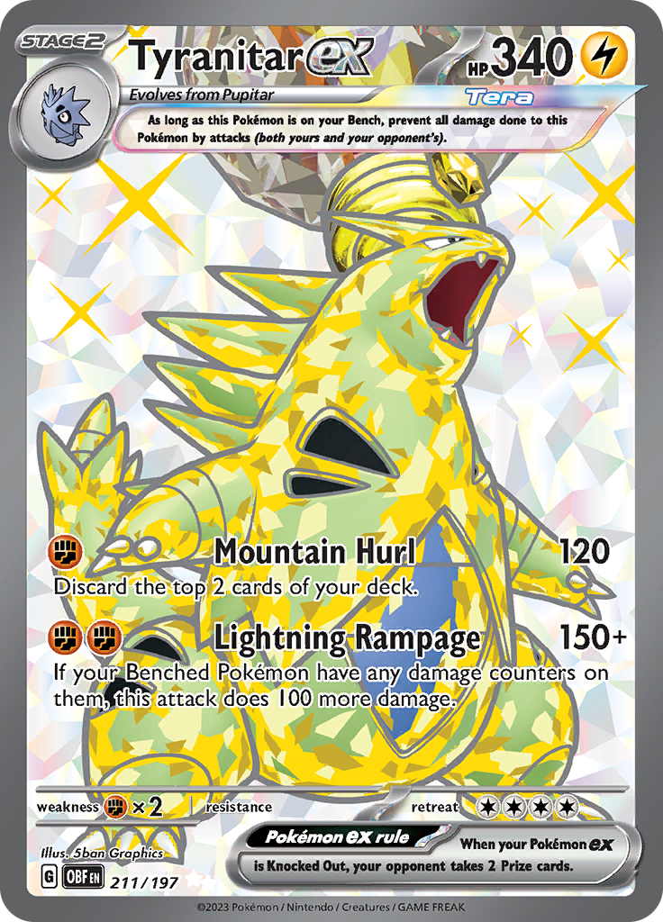 Tyranitar ex (211/197) [Scarlet & Violet: Obsidian Flames] - The Mythic Store | 24h Order Processing