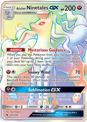 Alolan Ninetales GX (225/214) [Sun & Moon: Lost Thunder] - The Mythic Store | 24h Order Processing