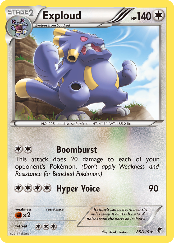 Exploud (85/119) [XY: Phantom Forces] - The Mythic Store | 24h Order Processing