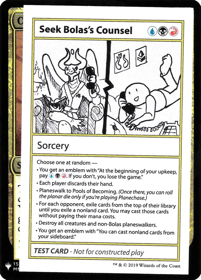 Seek Bolas's Counsel [Mystery Booster Playtest Cards] - The Mythic Store | 24h Order Processing