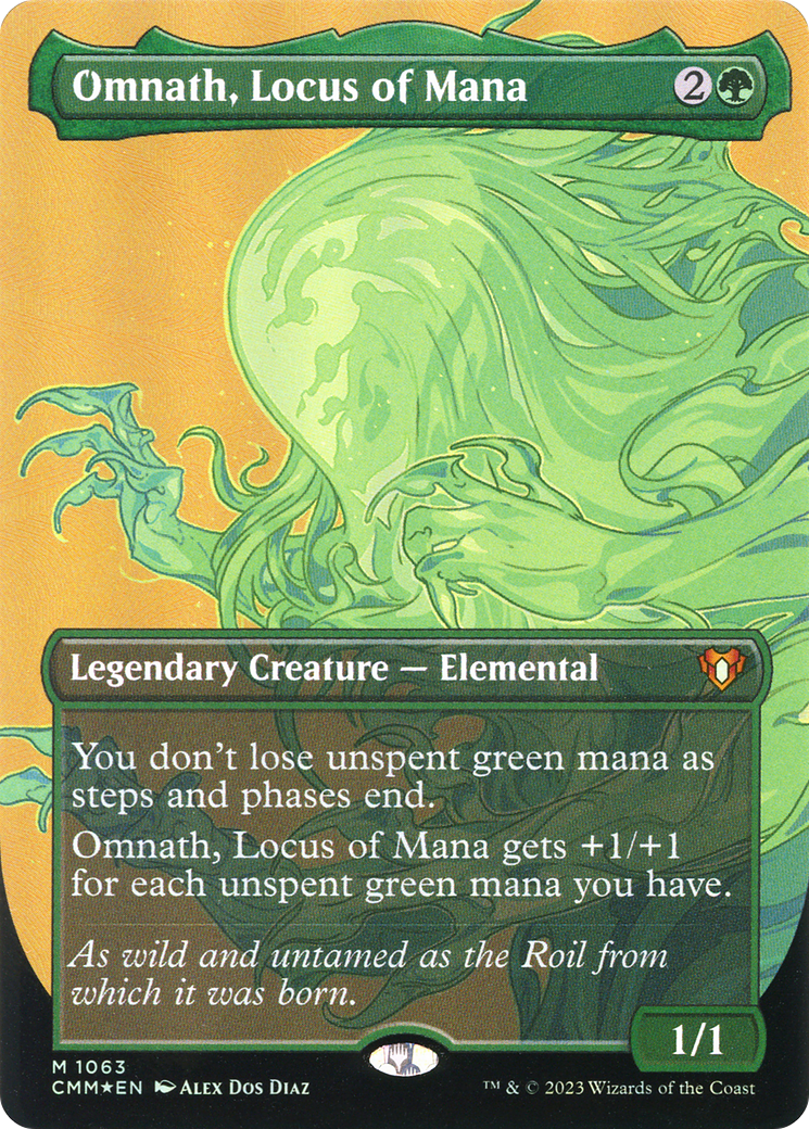 Omnath, Locus of Mana (Borderless Textured Foil Frame Break) [Commander Masters] - The Mythic Store | 24h Order Processing