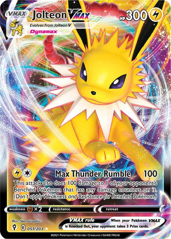 Jolteon VMAX (051/203) [Sword & Shield: Evolving Skies] - The Mythic Store | 24h Order Processing