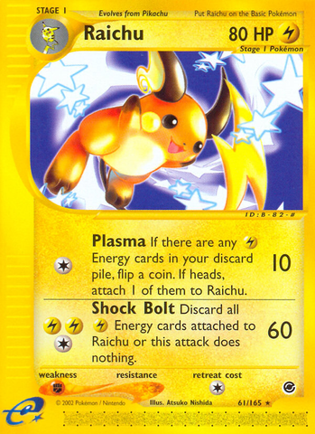 Raichu (61/165) [Expedition: Base Set] - The Mythic Store | 24h Order Processing