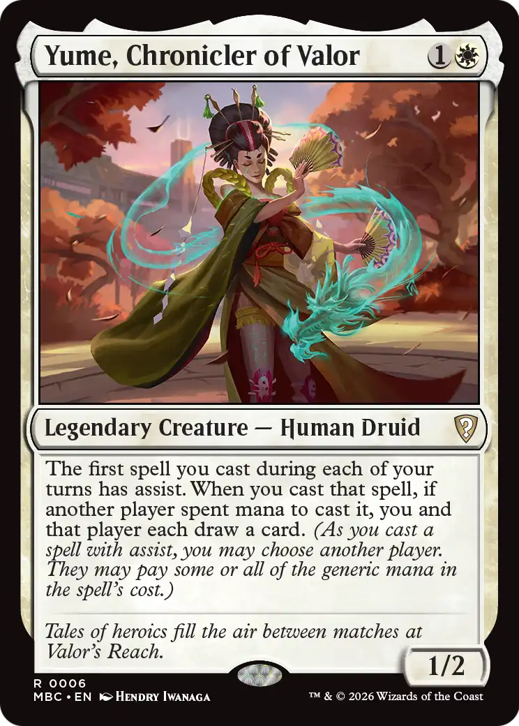 Yume, Chronicler of Valor [Mystery Booster: Commander Edition] - The Mythic Store | 24h Order Processing