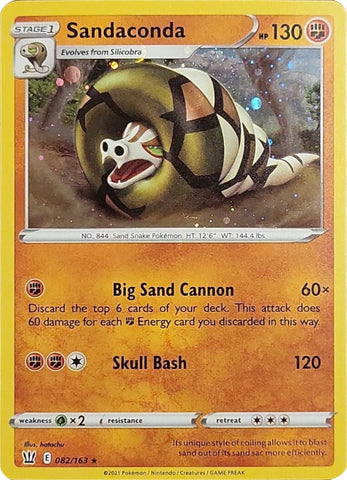 Sandaconda (082/163) (Cosmos Holo) [Sword & Shield: Battle Styles] - The Mythic Store | 24h Order Processing