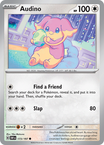 Audino (173/197) [Scarlet & Violet: Obsidian Flames] - The Mythic Store | 24h Order Processing