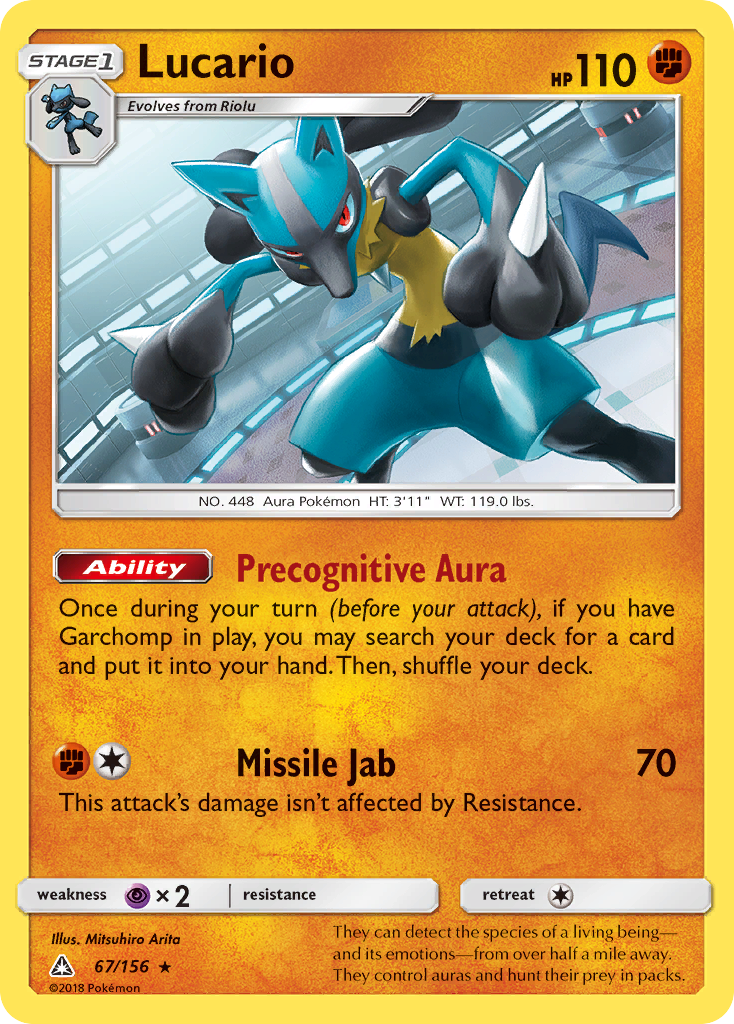 Lucario (67/156) [Sun & Moon: Ultra Prism] - The Mythic Store | 24h Order Processing
