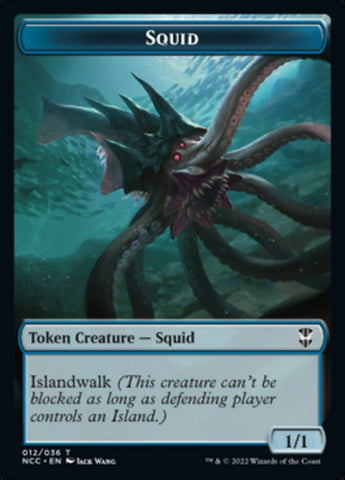 Squid // Treasure (013) Double-Sided Token [Streets of New Capenna Commander Tokens] - The Mythic Store | 24h Order Processing