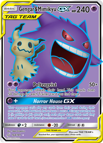 Gengar & Mimikyu GX (164/181) [Sun & Moon: Team Up] - The Mythic Store | 24h Order Processing
