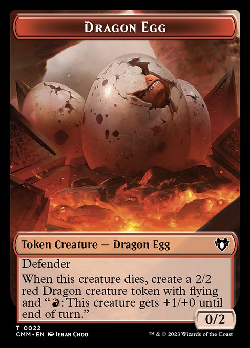 Eldrazi Spawn // Dragon Egg Double-Sided Token [Commander Masters Tokens] - The Mythic Store | 24h Order Processing