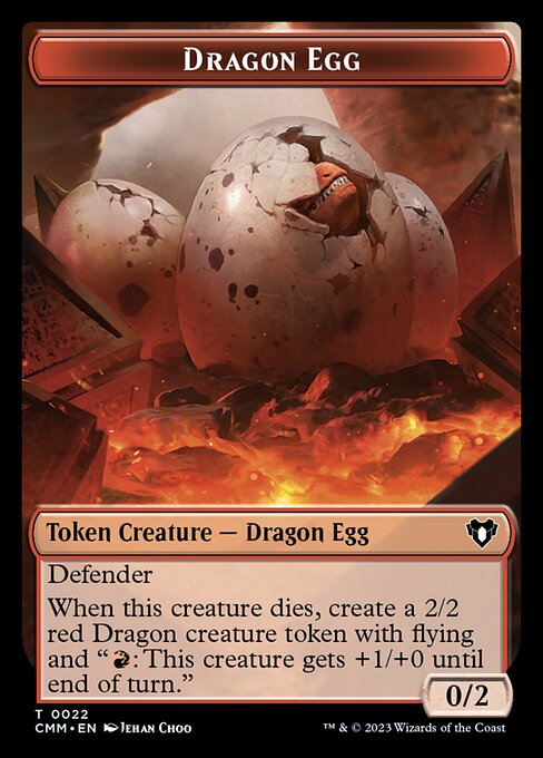 Treasure // Dragon Egg Double-Sided Token [Commander Masters Tokens] - The Mythic Store | 24h Order Processing