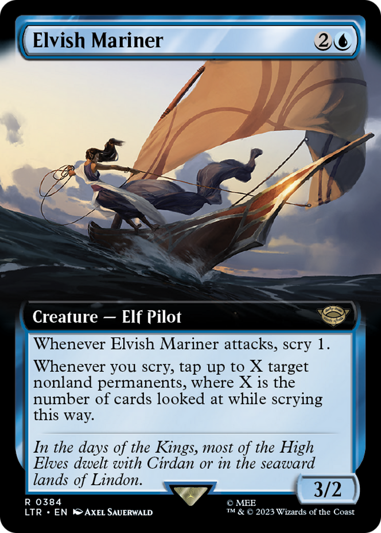 Elvish Mariner (Extended Art) [The Lord of the Rings: Tales of Middle-Earth] - The Mythic Store | 24h Order Processing
