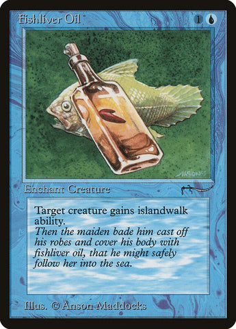 Fishliver Oil (Dark Mana Cost) [Arabian Nights] - The Mythic Store | 24h Order Processing