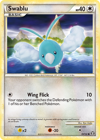 Swablu (78/102) [HeartGold & SoulSilver: Triumphant] - The Mythic Store | 24h Order Processing