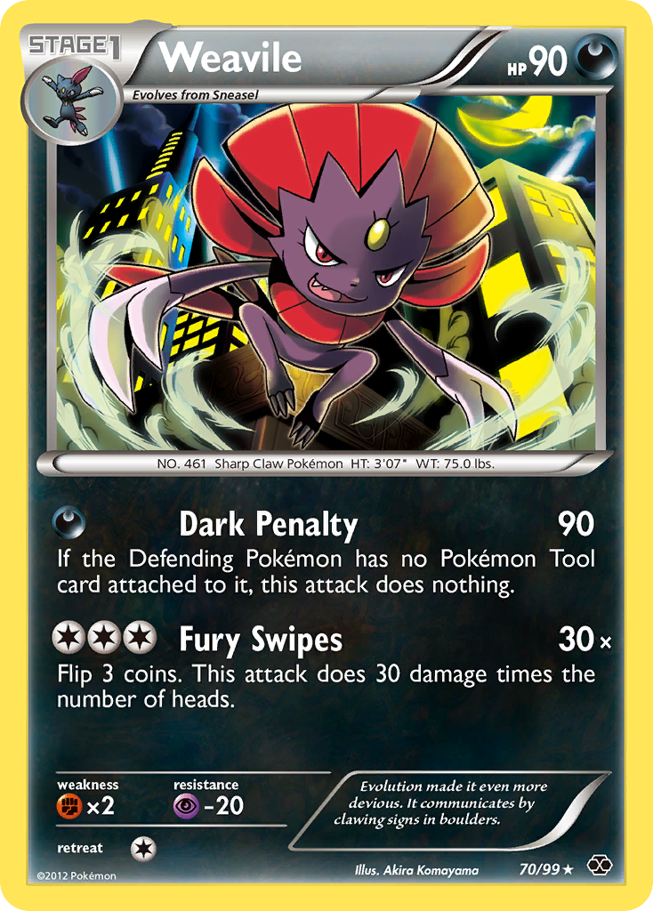 Weavile (70/99) [Black & White: Next Destinies] - The Mythic Store | 24h Order Processing