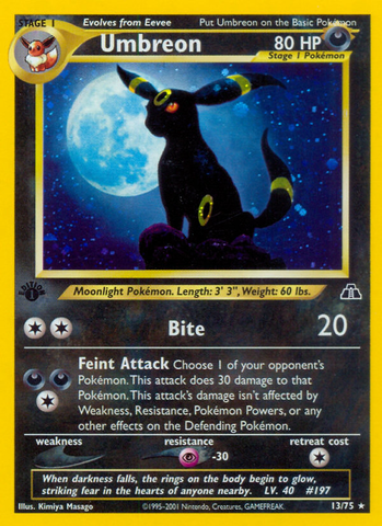 Umbreon (13/75) [Neo Discovery 1st Edition] - The Mythic Store | 24h Order Processing