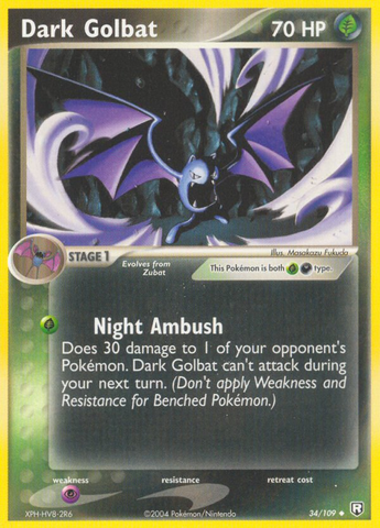Dark Golbat (34/109) [EX: Team Rocket Returns] - The Mythic Store | 24h Order Processing