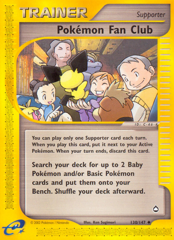 Pokemon Fan Club (130/147) [Aquapolis] - The Mythic Store | 24h Order Processing