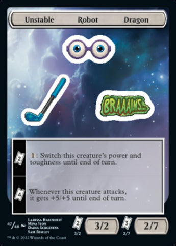 Unstable Robot Dragon [Unfinity Stickers] - The Mythic Store | 24h Order Processing