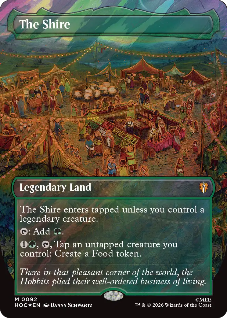 The Shire (Borderless) (Surge Foil) [The Hobbit: Eternal-Legal] - The Mythic Store | 24h Order Processing