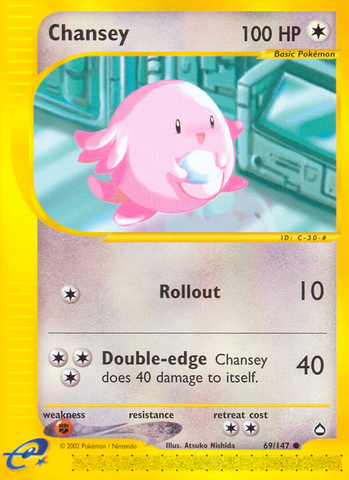 Chansey (69/147) [Aquapolis] - The Mythic Store | 24h Order Processing