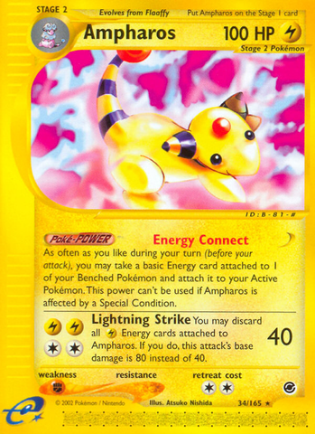 Ampharos (34/165) [Expedition: Base Set] - The Mythic Store | 24h Order Processing