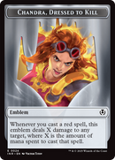 Human (0014) // Emblem - Chandra, Dressed to Kill Double-Sided Token [Innistrad Remastered Tokens] - The Mythic Store | 24h Order Processing