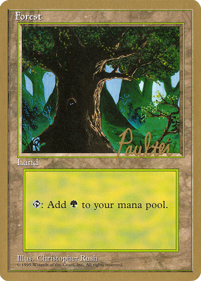 Forest (pp377) (Preston Poulter) [Pro Tour Collector Set] - The Mythic Store | 24h Order Processing