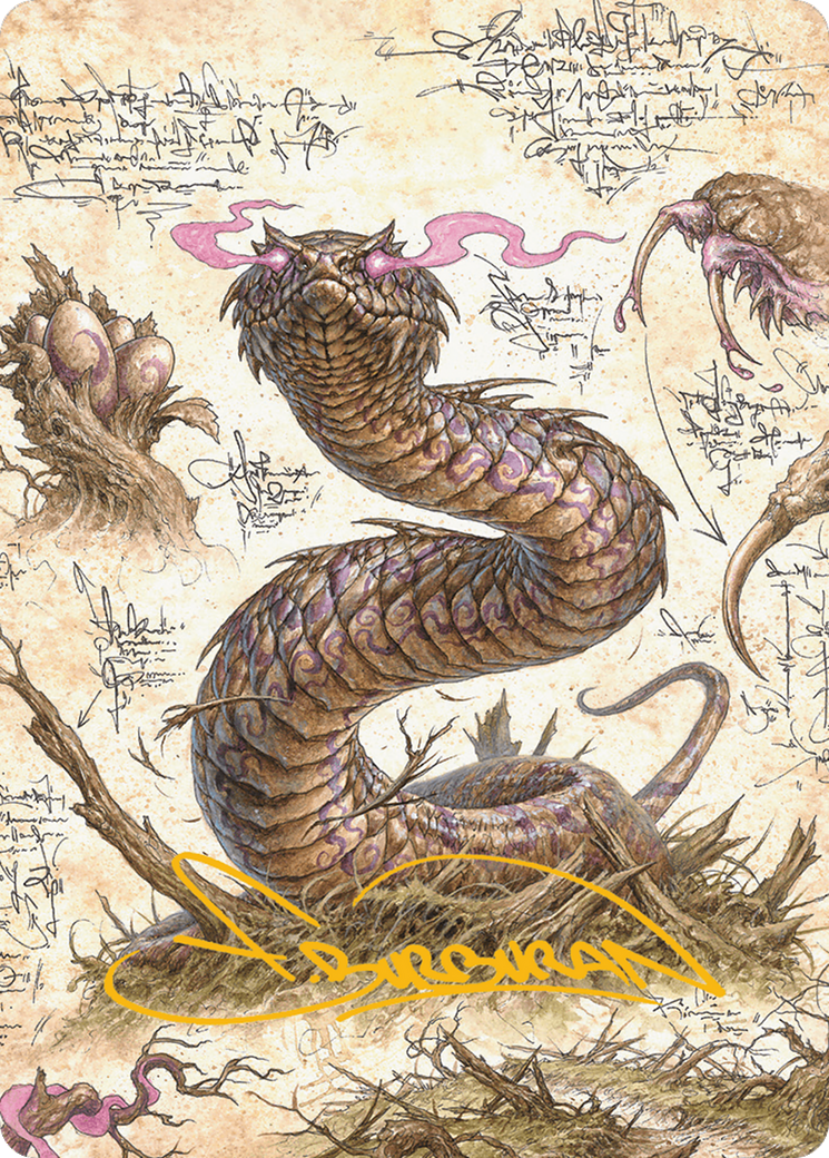 Rottenmouth Viper Art Card (Gold-Stamped Signature) [Bloomburrow Art Series] - The Mythic Store | 24h Order Processing