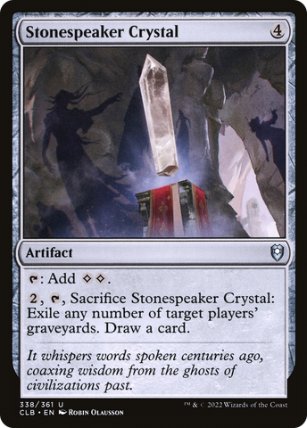 Stonespeaker Crystal [Commander Legends: Battle for Baldur's Gate] - The Mythic Store | 24h Order Processing