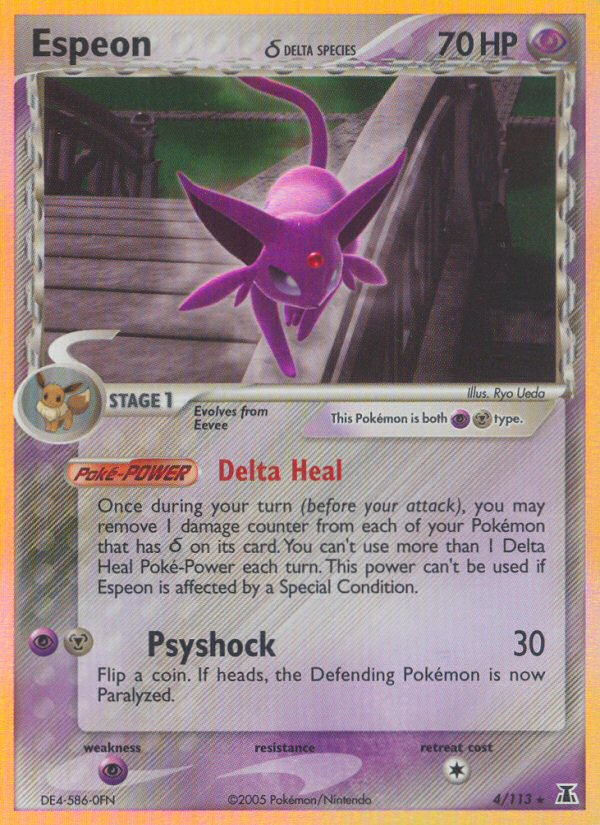 Espeon (4/113)(Delta Species) [EX: Delta Species] - The Mythic Store | 24h Order Processing