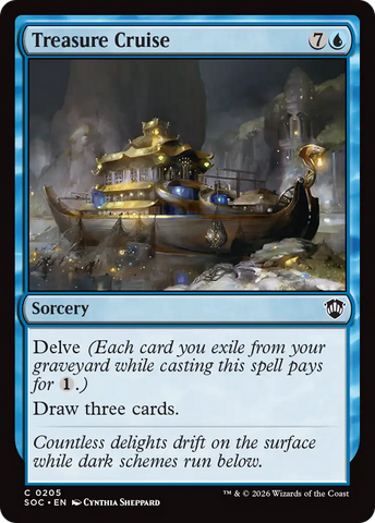 Treasure Cruise [Secrets of Strixhaven Commander] - The Mythic Store | 24h Order Processing