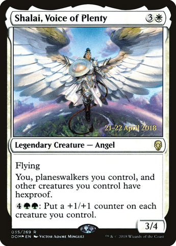 Shalai, Voice of Plenty [Dominaria Prerelease Promos] - The Mythic Store | 24h Order Processing