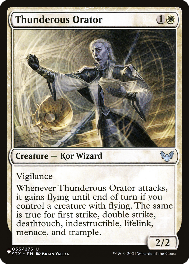 Thunderous Orator [The List Reprints] - The Mythic Store | 24h Order Processing