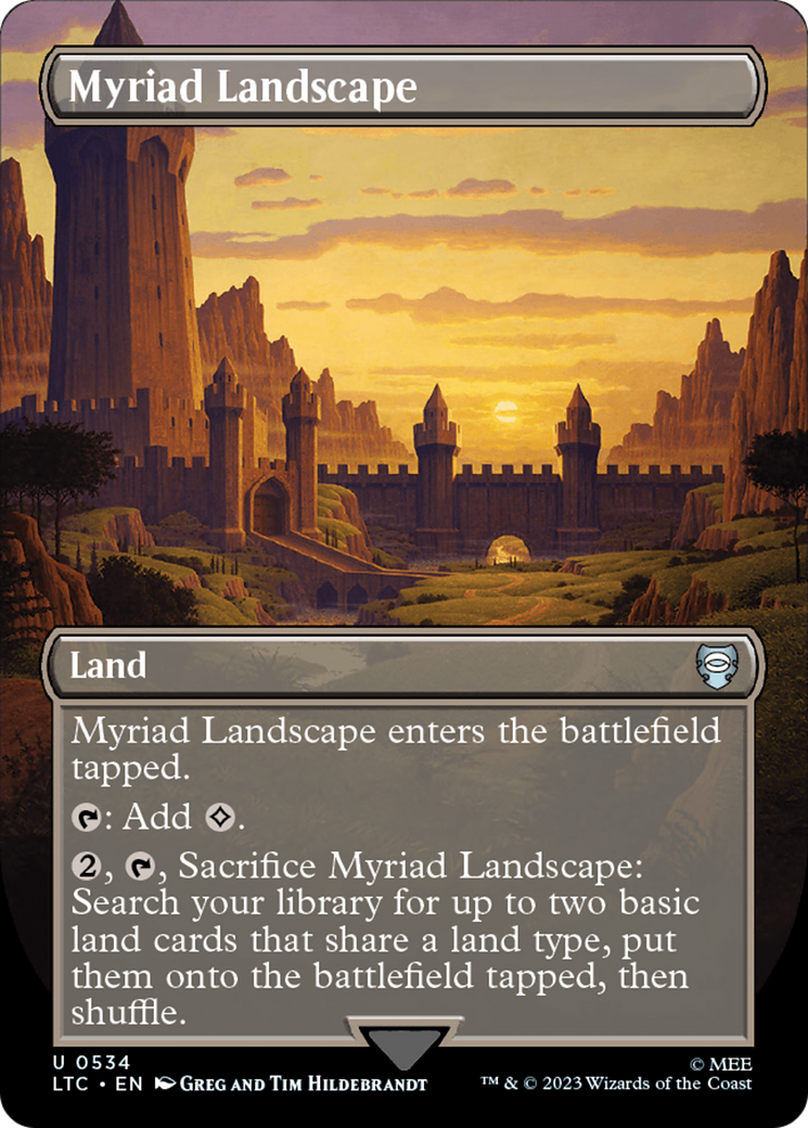 Myriad Landscape (Borderless) [The Lord of the Rings: Tales of Middle-Earth Commander] - The Mythic Store | 24h Order Processing