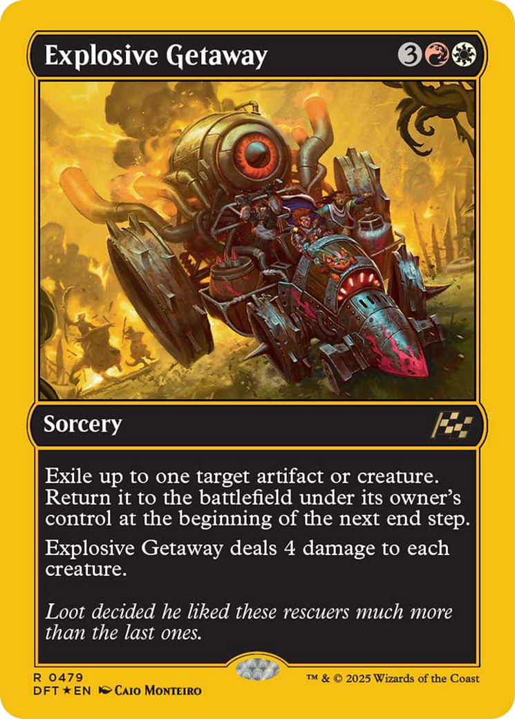 Explosive Getaway (First-Place Foil) [Aetherdrift] - The Mythic Store | 24h Order Processing