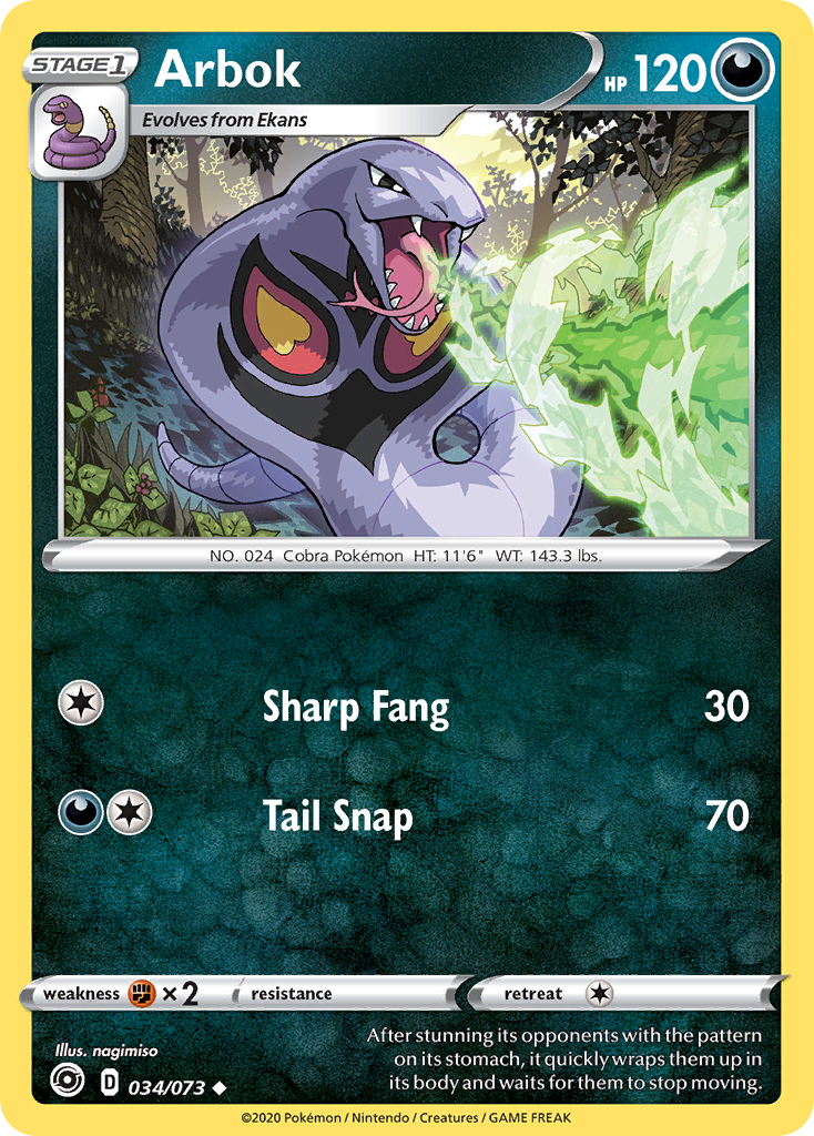Arbok (034/073) [Sword & Shield: Champion's Path] - The Mythic Store | 24h Order Processing