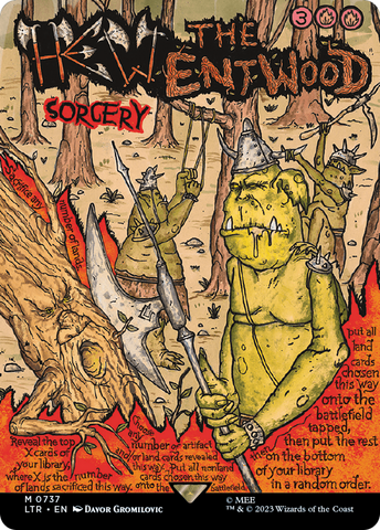 Hew the Entwood (Borderless Poster) [The Lord of the Rings: Tales of Middle-Earth] - The Mythic Store | 24h Order Processing
