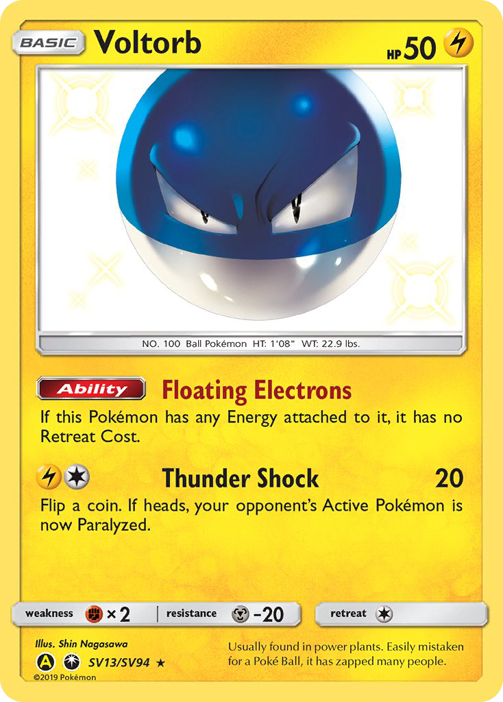 Voltorb (SV13/SV94) [Sun & Moon: Hidden Fates - Shiny Vault] - The Mythic Store | 24h Order Processing