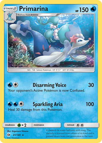 Primarina (41/149) (Theme Deck Exclusive) [Sun & Moon: Base Set] - The Mythic Store | 24h Order Processing