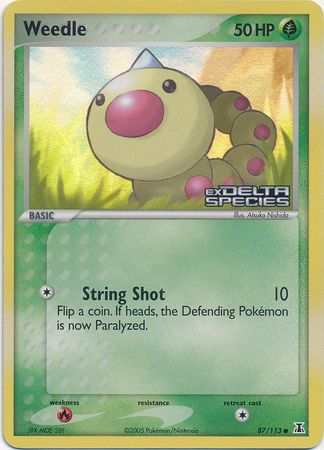 Weedle (87/113) (Stamped) [EX: Delta Species] - The Mythic Store | 24h Order Processing