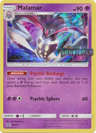 Malamar (SM117) (Staff Prerelease Promo) [Sun & Moon: Black Star Promos] - The Mythic Store | 24h Order Processing