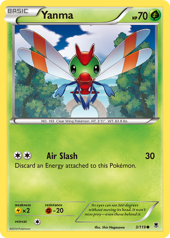 Yanma (3/119) [XY: Phantom Forces] - The Mythic Store | 24h Order Processing