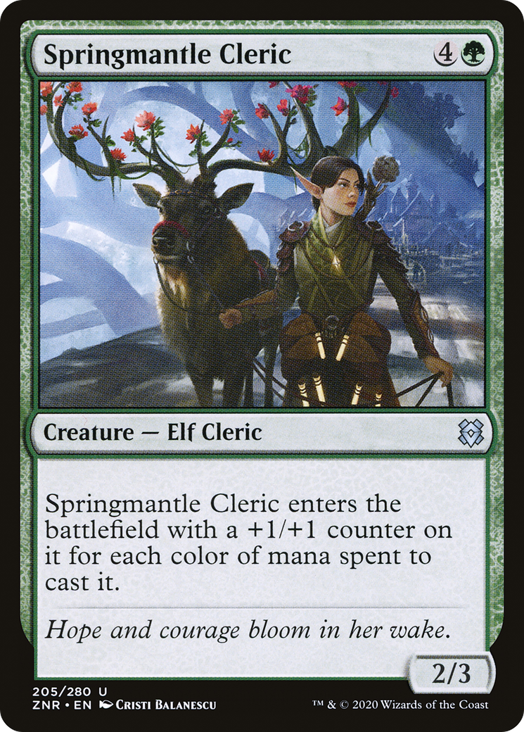 Springmantle Cleric [Zendikar Rising] - The Mythic Store | 24h Order Processing