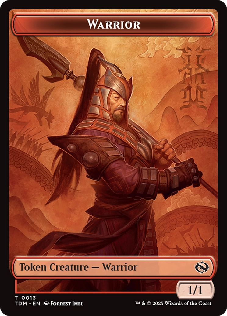 Elemental (0017) // Warrior Double-Sided Token [Tarkir: Dragonstorm Commander Tokens] - The Mythic Store | 24h Order Processing