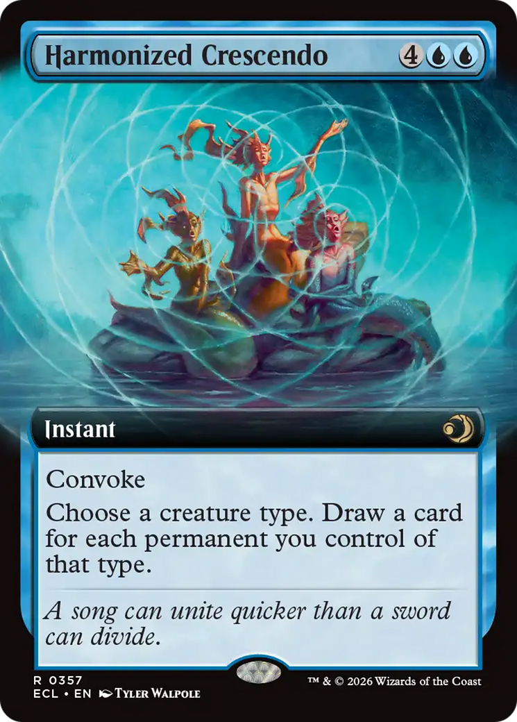 Harmonized Crescendo (Extended Art) [Lorwyn Eclipsed] - The Mythic Store | 24h Order Processing